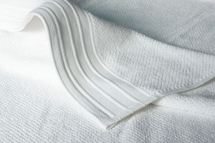 Bemboka Toweling 纯棉手巾 - 提花白色