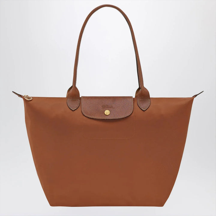 Longchamp - Cognac-coloured Le Pliage Original L bag Brand Apparel &amp; Accessories U