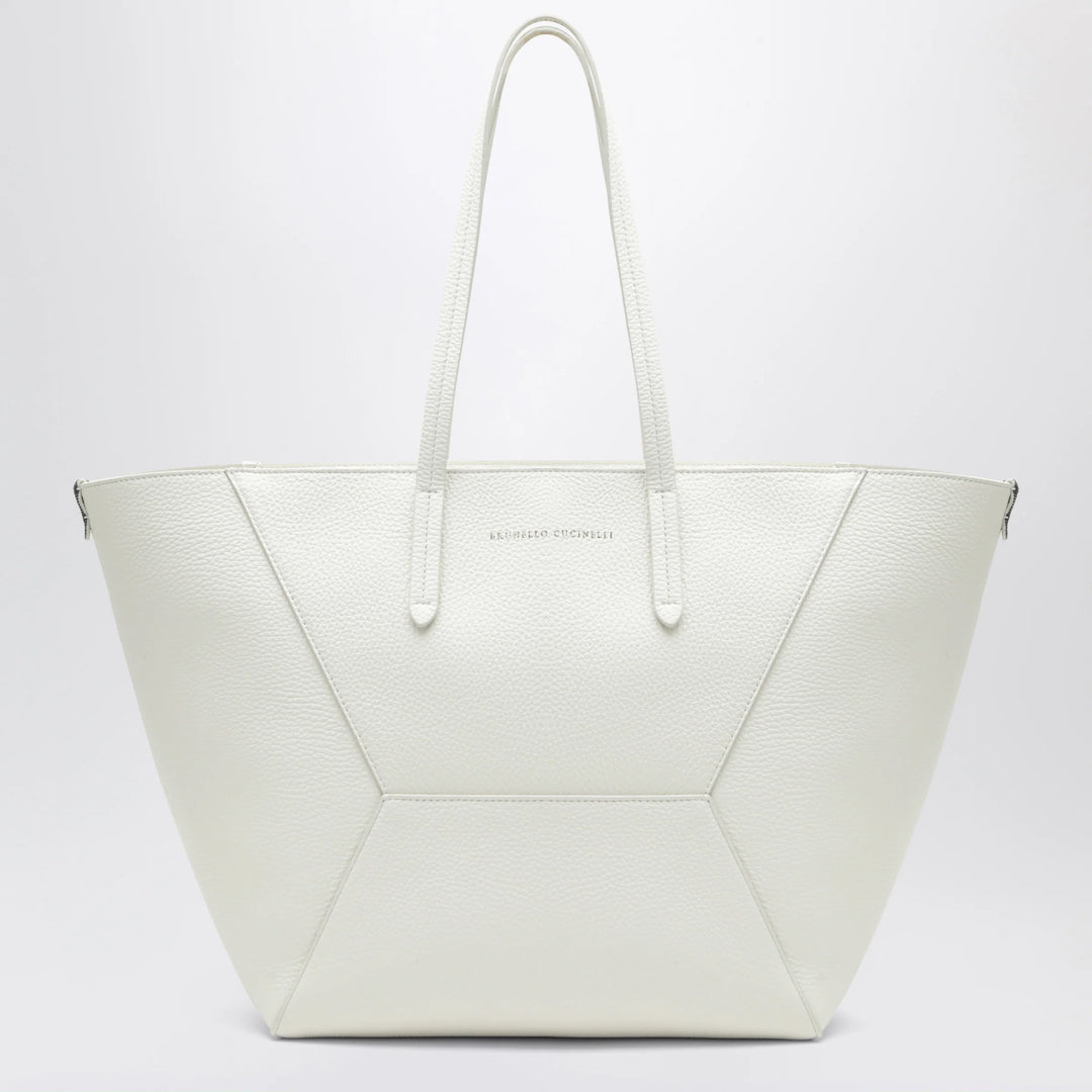 Brunello Cucinelli - BC Duo bag in ivory leather