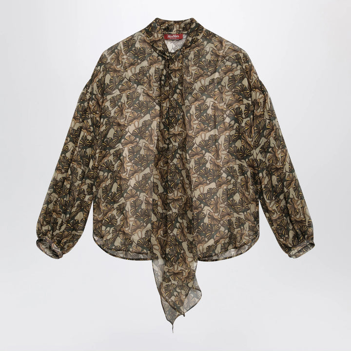 Max Mara Studio - Printed silk chiffon blouse