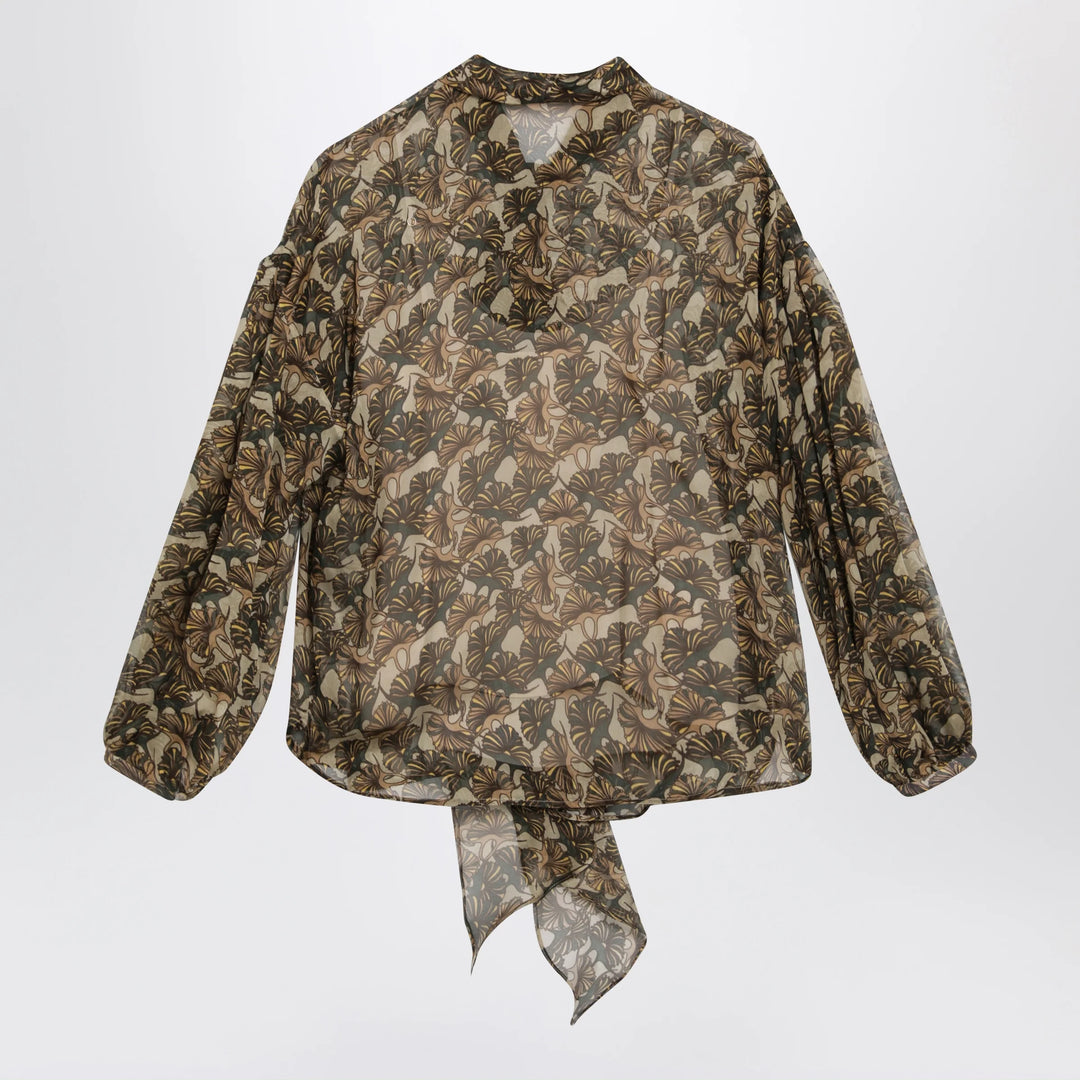 Max Mara Studio - Printed silk chiffon blouse
