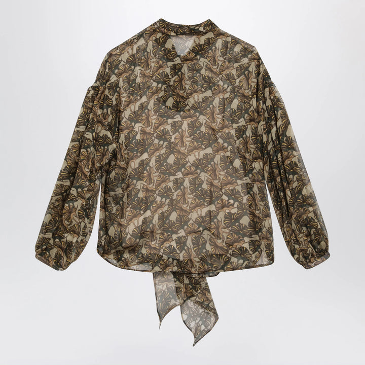 Max Mara Studio - Printed silk chiffon blouse