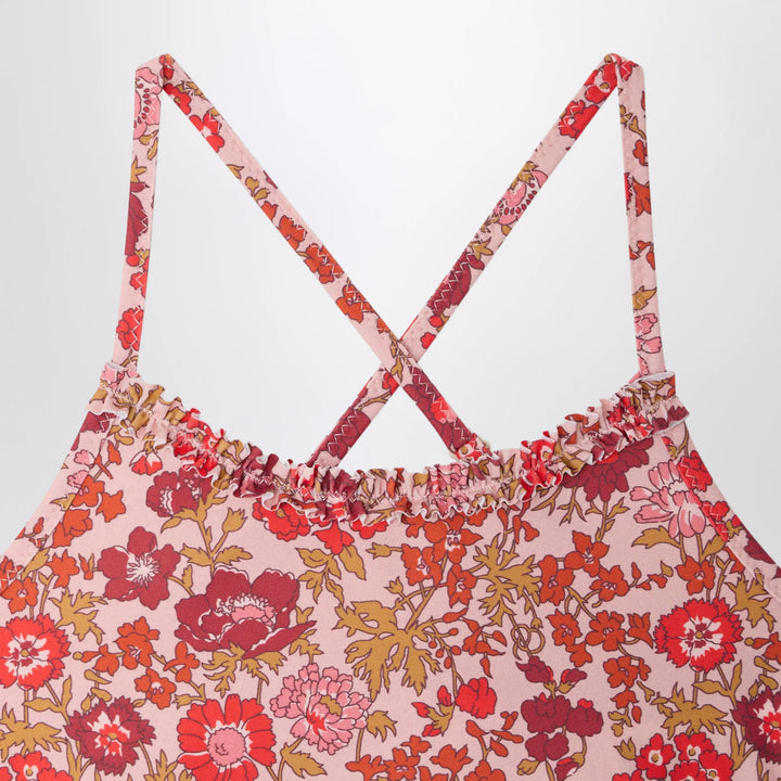 Bonpoint - Lais pink swimsuit in Liberty fabric