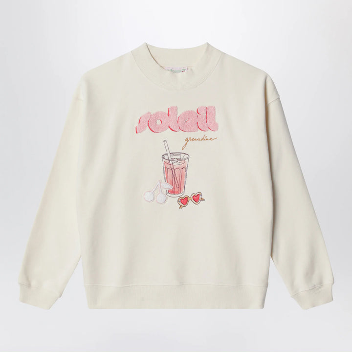 Bonpoint - Écru cotton sweatshirt