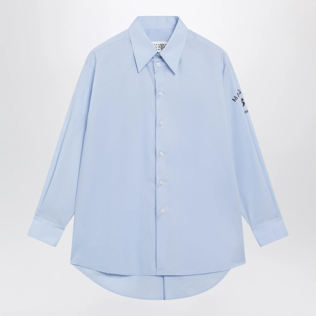 MM6 Maison Margiela - Light blue cotton shirt