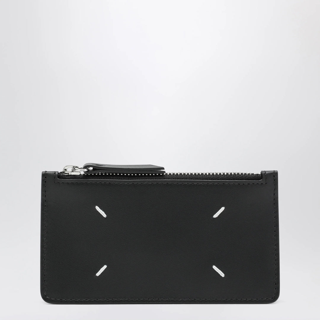 Maison Margiela - Black Four Stitches Zip Card Holder