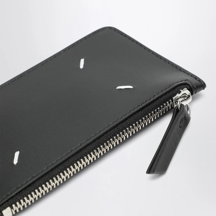 Maison Margiela - Black Four Stitches Zip Card Holder