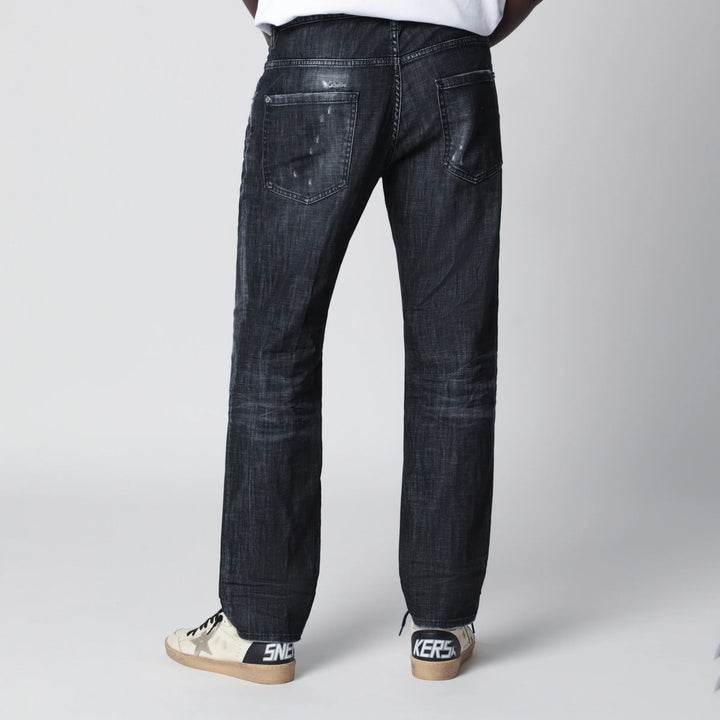 Dsquared2 - Black washed-effect distressed jeans
