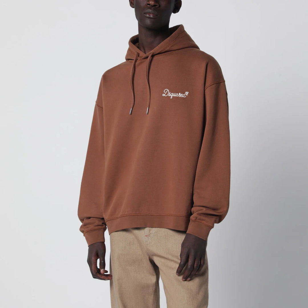 Dsquared2 - Brown relaxed-fit sweatshirt with logo