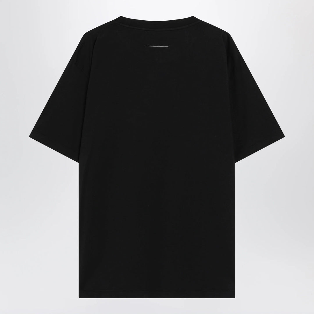 MM6 Maison Margiela - Black T-shirt with logo print