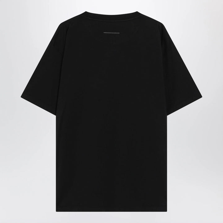 MM6 Maison Margiela - Black T-shirt with logo print