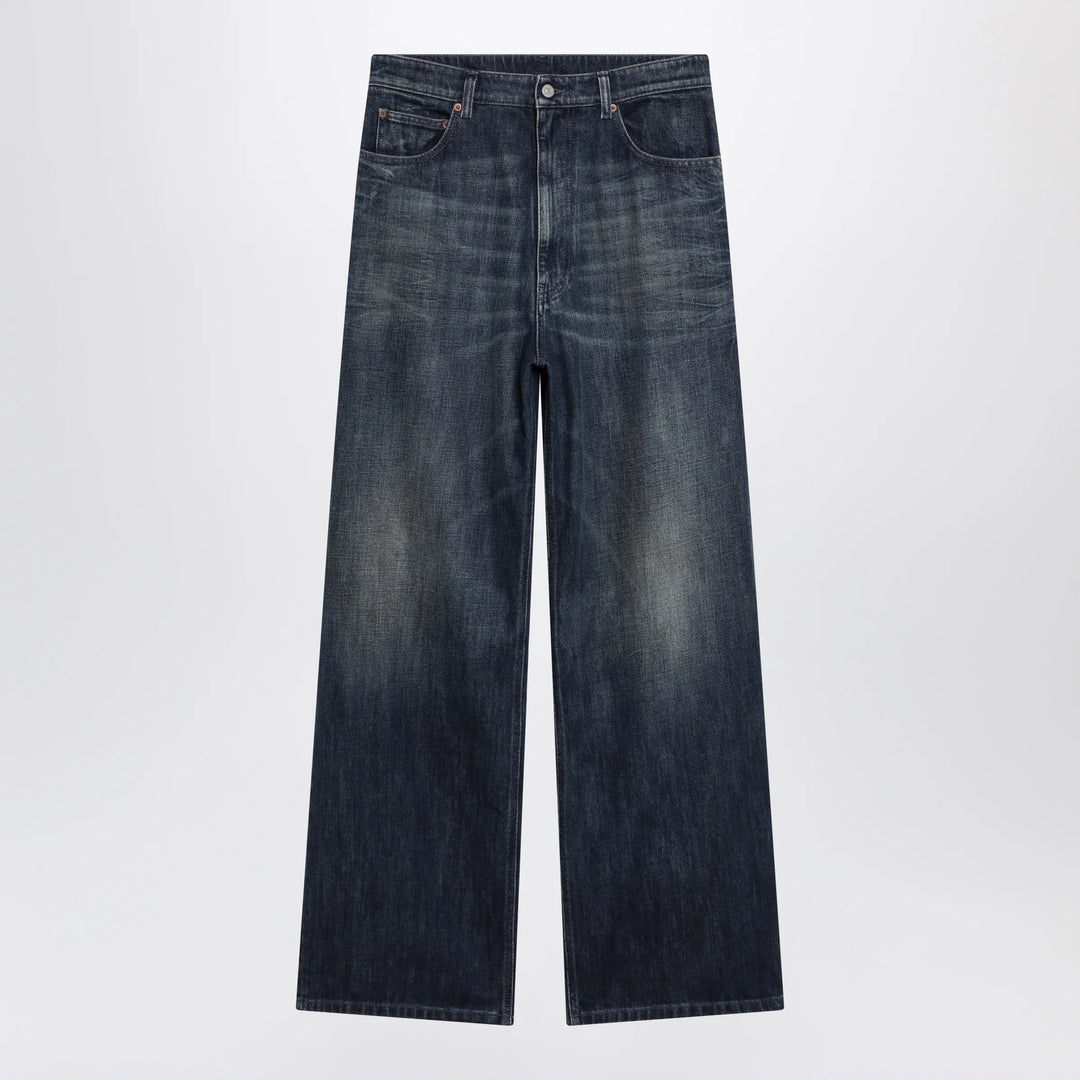 MM6 Maison Margiela - Wide blue washed denim jeans