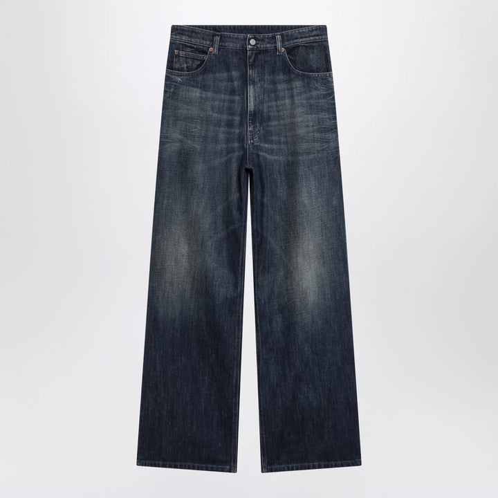 MM6 Maison Margiela - Wide blue washed denim jeans