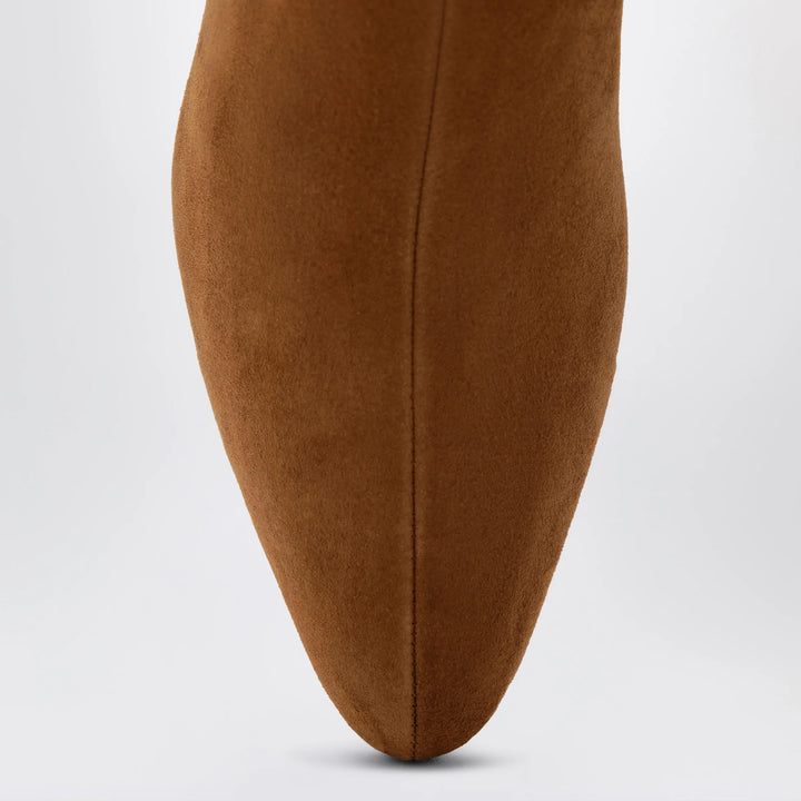 Aquazzura - Chestnut Sloan suede ankle boots