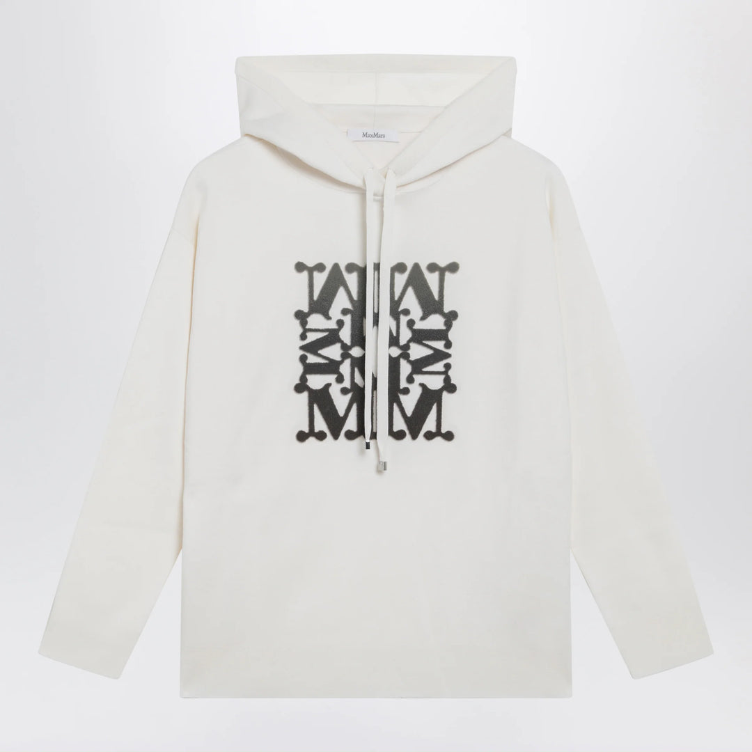 Max Mara - Taddeo hooded virgin wool sweater in white