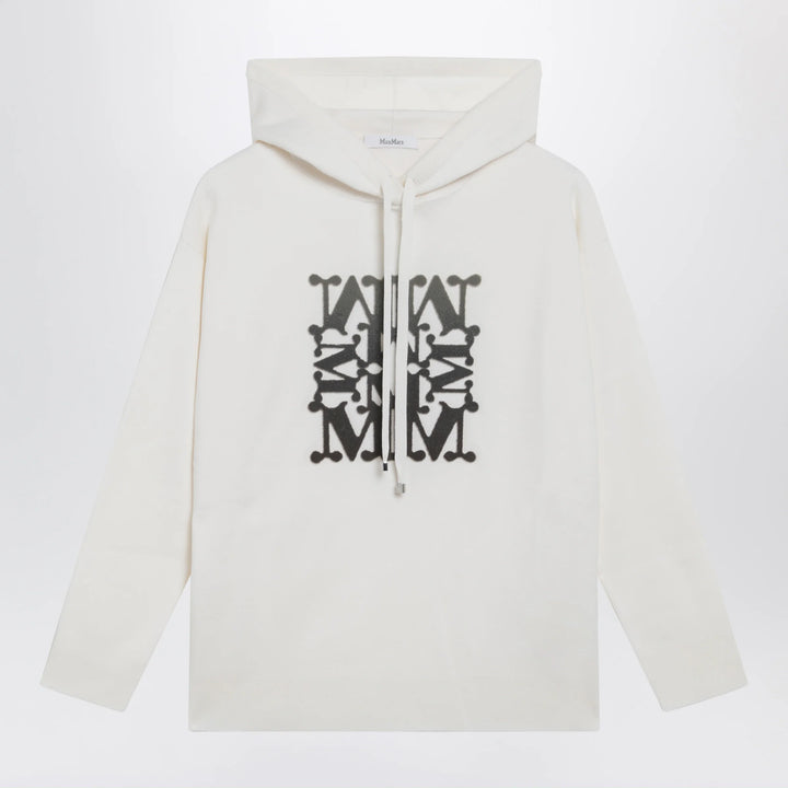 Max Mara - Taddeo hooded virgin wool sweater in white