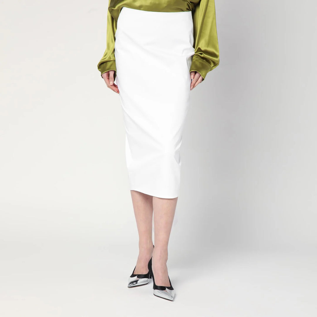 TheLatest - White cotton midi skirt