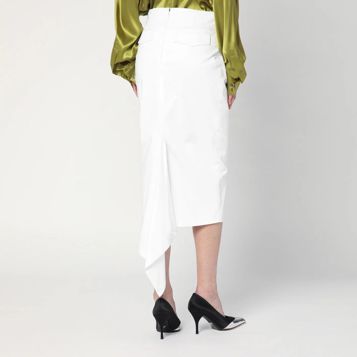 TheLatest - White cotton midi skirt