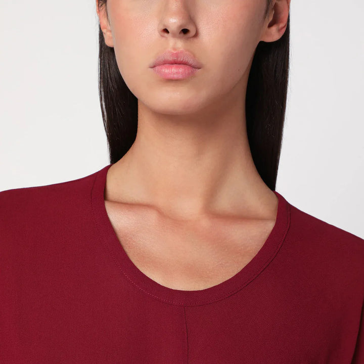 6397 - S-Curve dress in bordeaux chiffon Brand Apparel &amp; Accessories