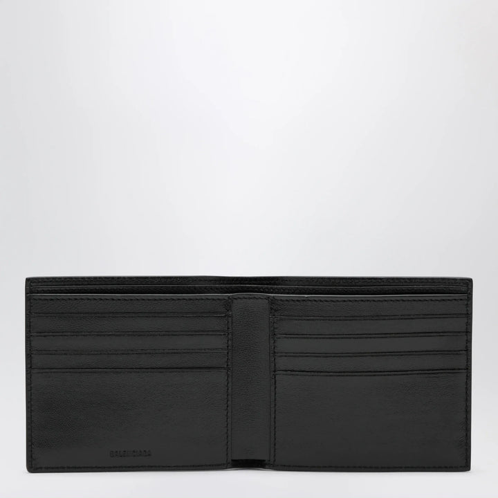 Balenciaga - Black grained leather card holder with logo Brand Apparel &amp; Accessories U