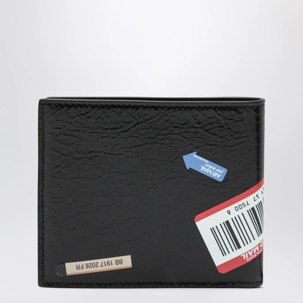 Balenciaga - Cash folded square lambskin wallet in black Brand Apparel & Accessories TU