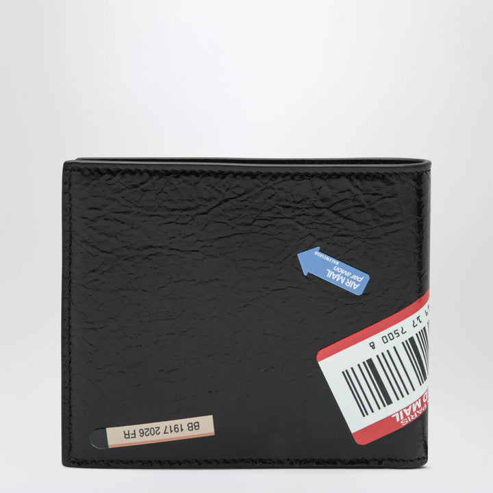 Balenciaga - Cash folded square lambskin wallet in black Brand Apparel &amp; Accessories TU