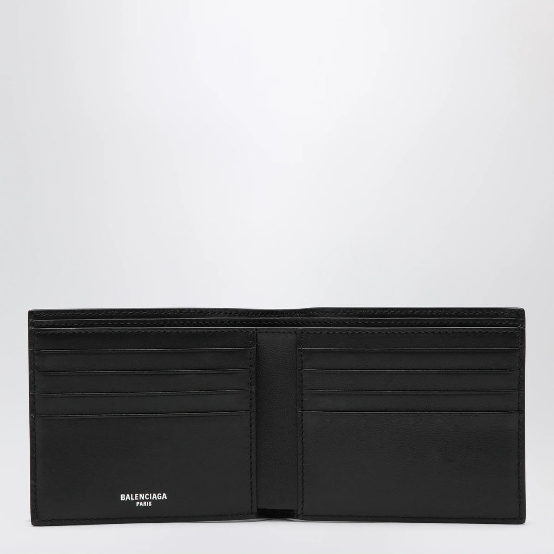 Balenciaga - Cash folded square lambskin wallet in black Brand Apparel &amp; Accessories TU