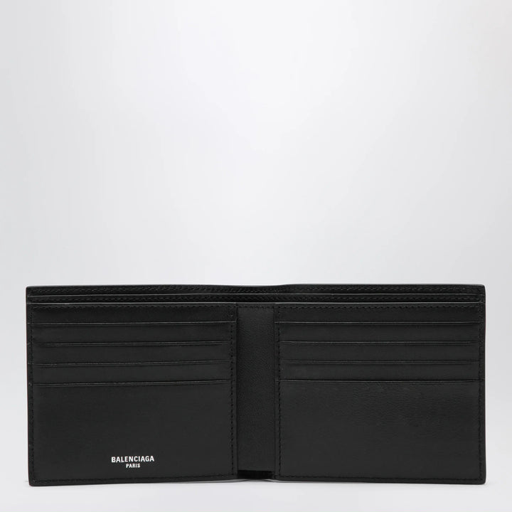 Balenciaga - Cash folded square lambskin wallet in black Brand Apparel &amp; Accessories TU