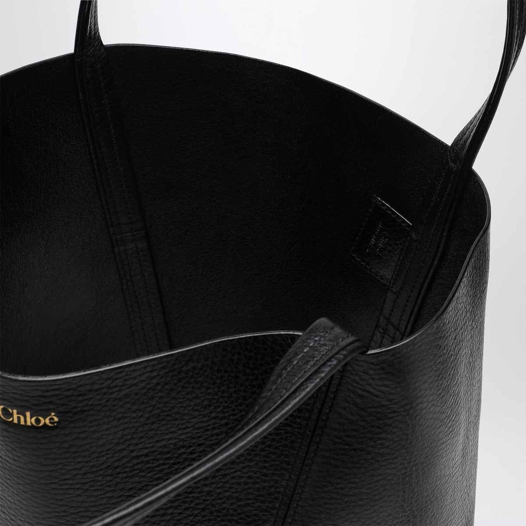 Chloé - Chloé Spin black medium Tote Bag Brand Apparel &amp; Accessories
