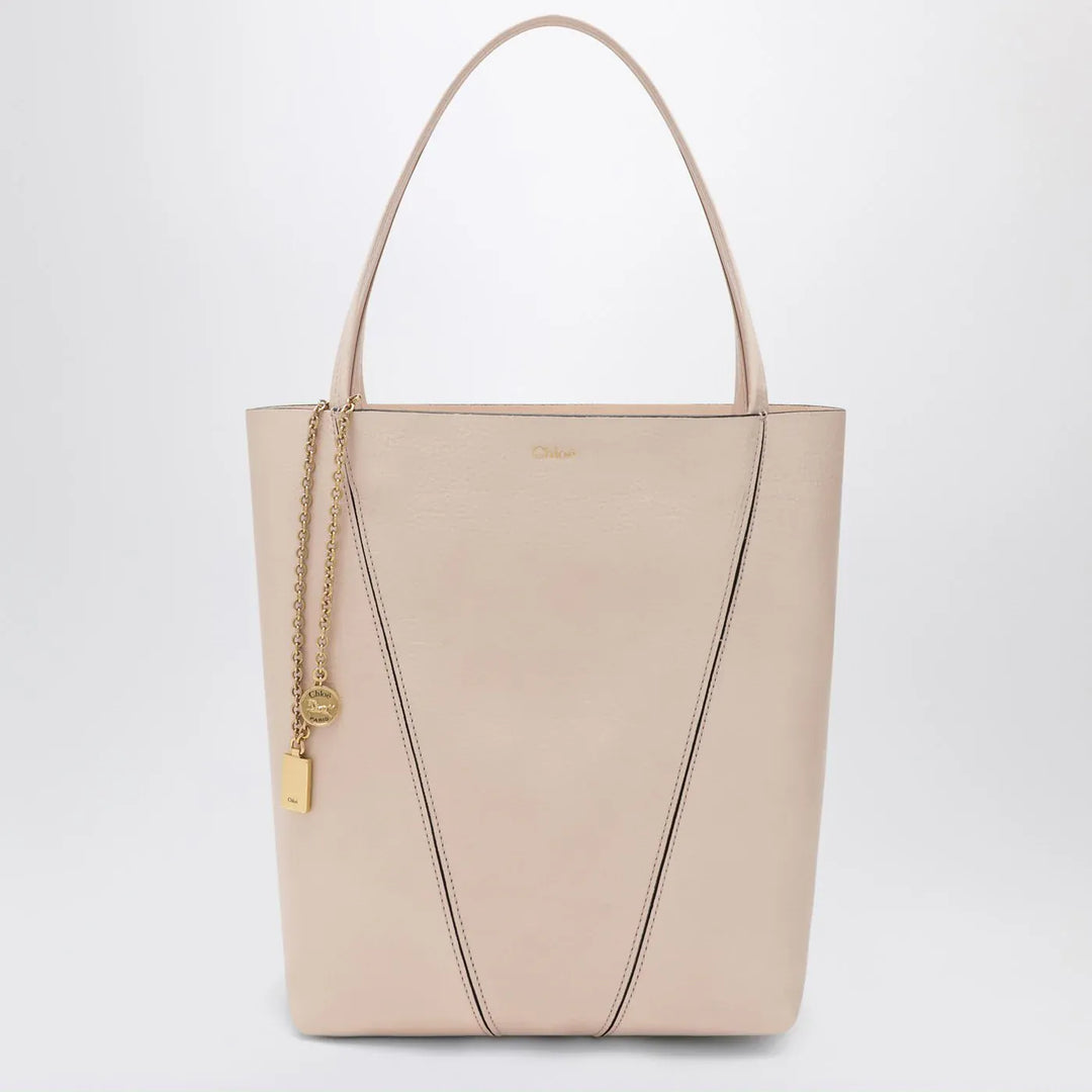 Chloé - Medium Chloé Spin tote bag in Cement Pink Brand Apparel & Accessories TU
