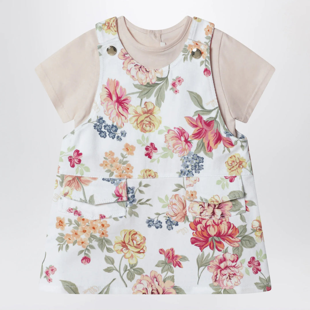 Chloé - Pink two-piece set with floral pattern Brand Apparel & Accessories 12