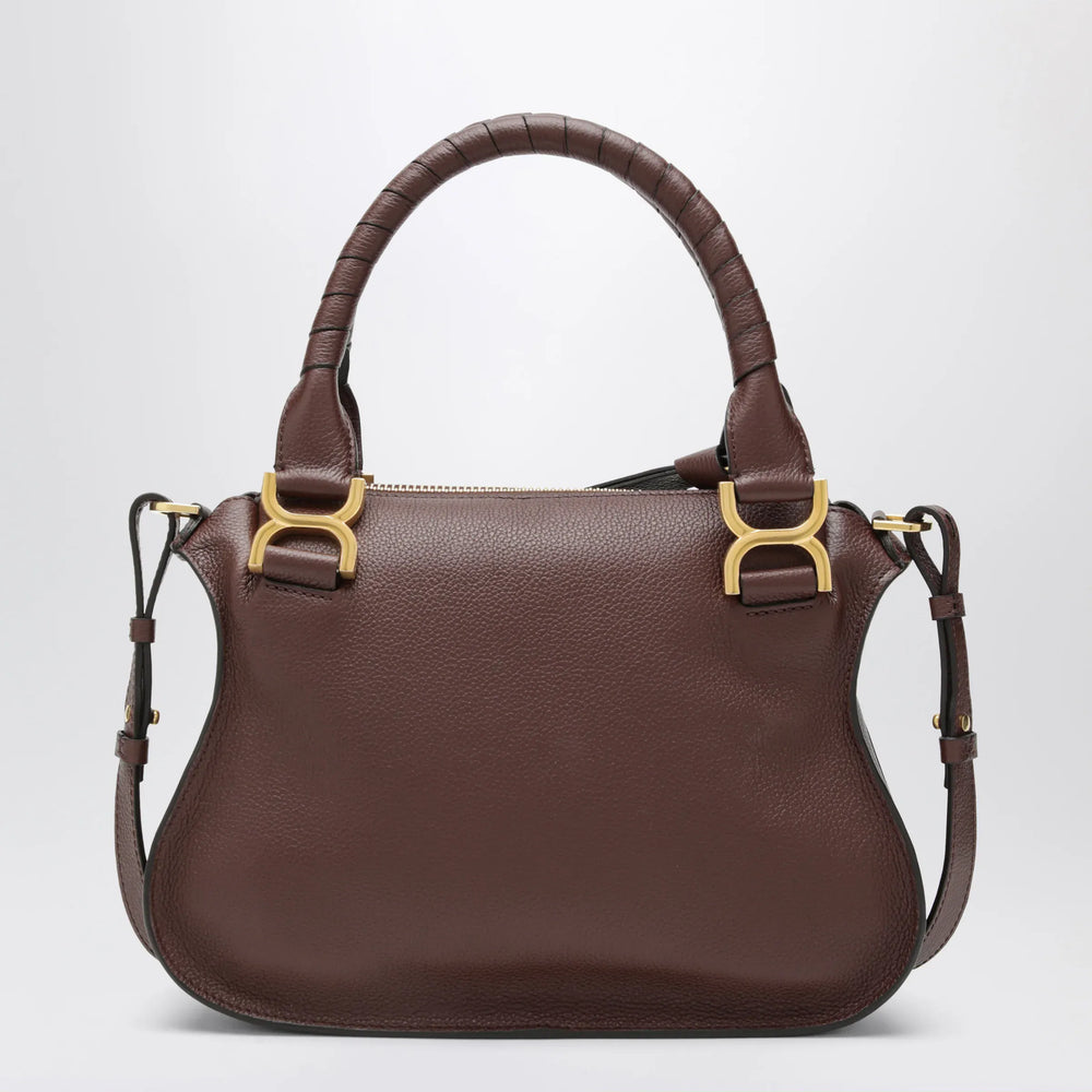 Chloé - Small brown Marcie handbag in leather Brand Apparel & Accessories TU