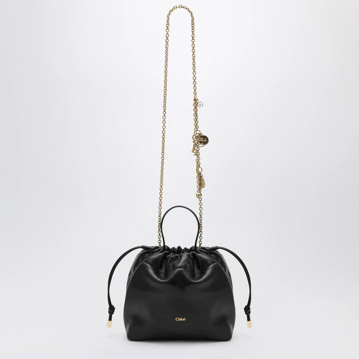 Chloé - Small Icons shoulder bag with chain in lambskin black Brand Apparel &amp; Accessories U