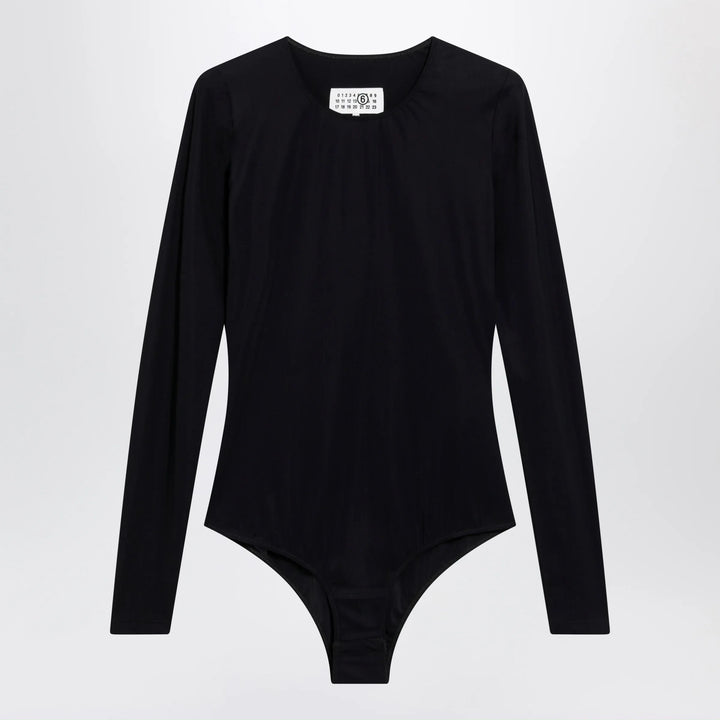 MM6 Maison Margiela - Black lycra jersey bodysuit Brand Apparel &amp; Accessories > Clothing > One-Pieces > Leotards &amp; Unitards L
