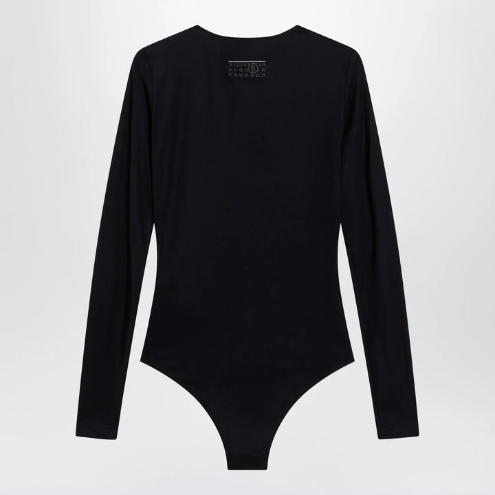 MM6 Maison Margiela - Black lycra jersey bodysuit Brand Apparel &amp; Accessories > Clothing > One-Pieces > Leotards &amp; Unitards L