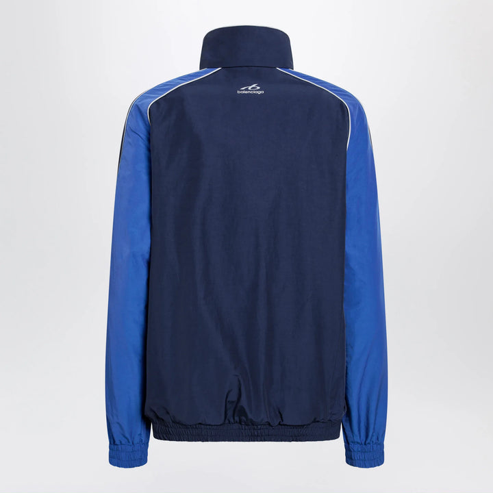 Balenciaga - Navy blue Techwear zip-up jacket in cotton blend Brand Apparel &amp; Accessories > Clothing > Outerwear > Coats &amp; Jackets XS