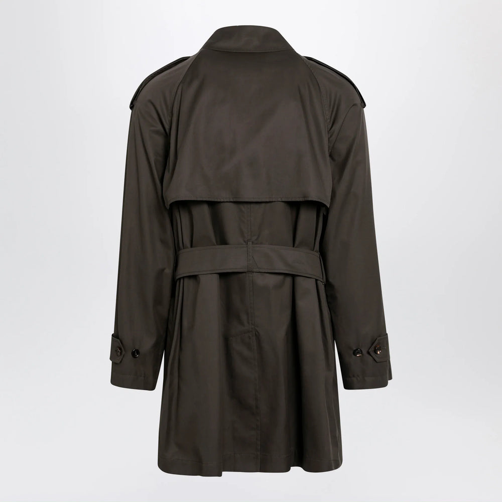 Burberry - Leadenham mid-length gabardine trench coat in brown Brand Apparel & Accessories > Clothing > Outerwear > Coats & Jackets
