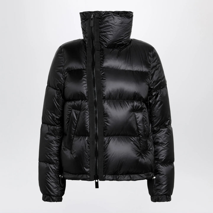 Sacai - Black down jacket with asymmetrical zip Brand Apparel &amp; Accessories > Clothing > Outerwear > Coats &amp; Jackets 2