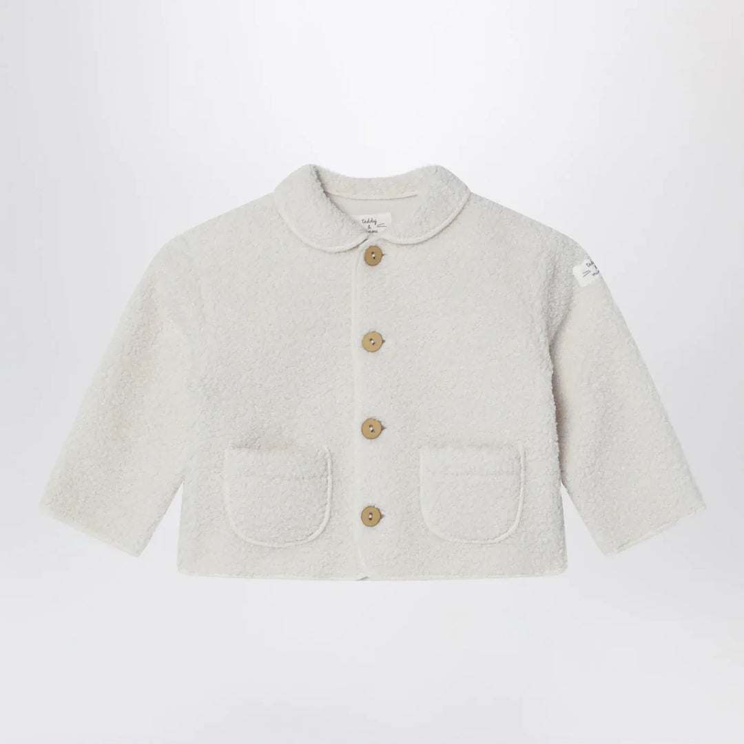 Teddy & Minou - Ivory teddy-fabric jacket Brand Apparel & Accessories > Clothing > Outerwear > Coats & Jackets 36M