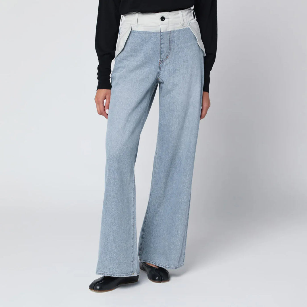 Sacai - Blue/light grey two-tone jeans Brand Apparel & Accessories > Clothing > Pants 1