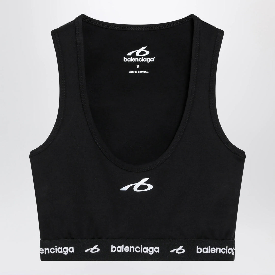 Balenciaga - Techwear bra top in black technical fabric Brand Apparel &amp; Accessories > Clothing > Shirts &amp; Tops XS