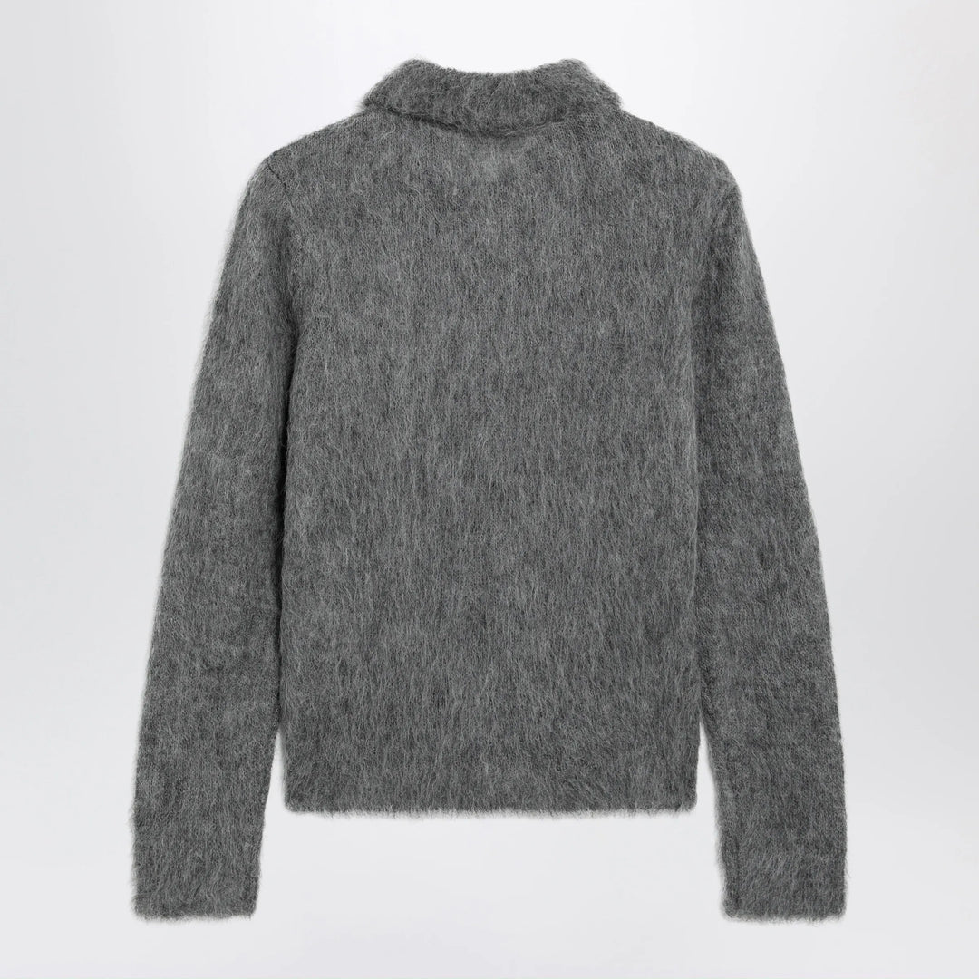 Chloé - Smoke grey alpaca-blend cardigan Brand Apparel &amp; Accessories > Clothing > Shirts &amp; Tops M