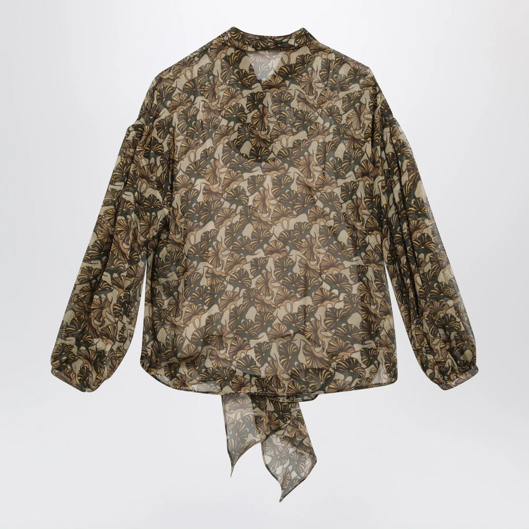 Max Mara Studio - Printed silk chiffon blouse Brand Apparel &amp; Accessories > Clothing > Shirts &amp; Tops