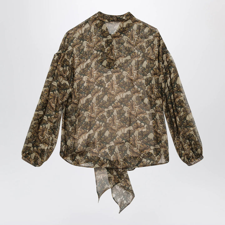 Max Mara Studio - Printed silk chiffon blouse Brand Apparel &amp; Accessories > Clothing > Shirts &amp; Tops