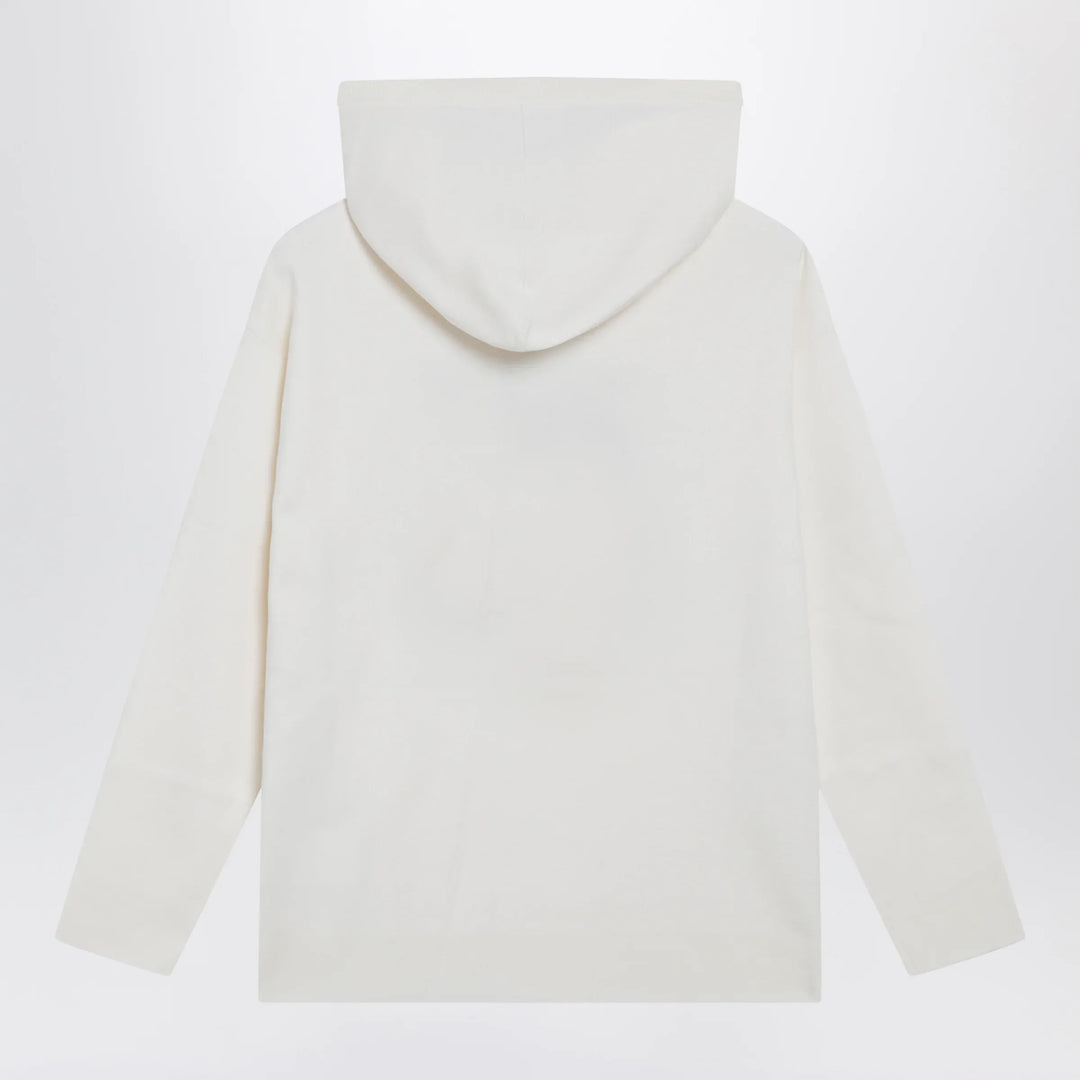 Max Mara - Taddeo hooded virgin wool sweater in white Brand Apparel &amp; Accessories > Clothing > Shirts &amp; Tops