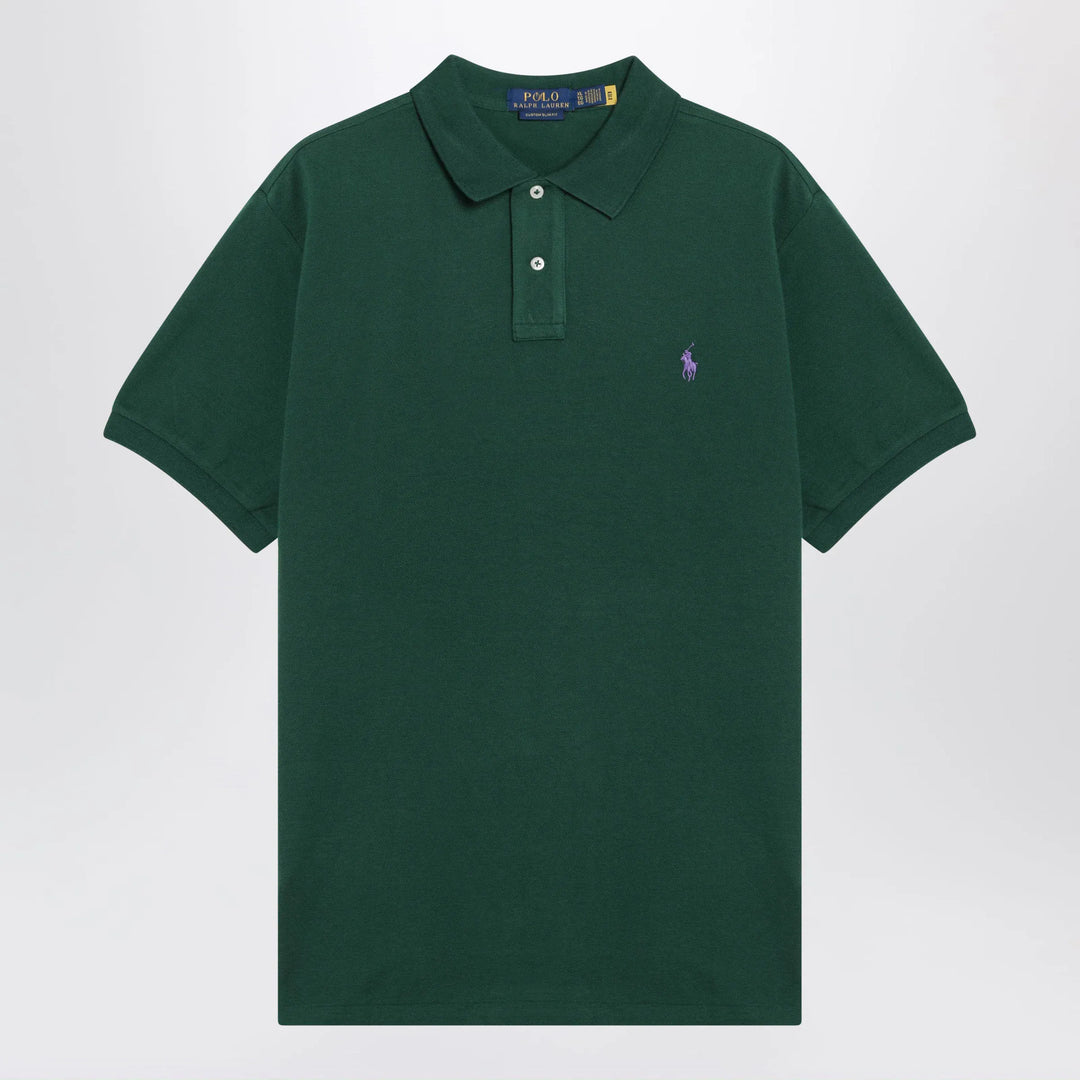 Polo Ralph Lauren - Forest green cotton Custom Slim-Fit polo shirt Brand Apparel &amp; Accessories > Clothing > Shirts &amp; Tops S