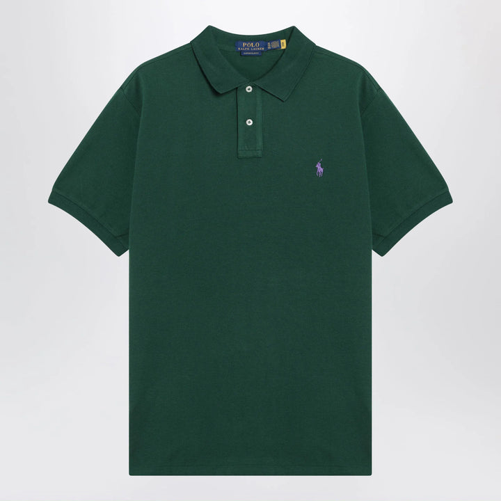 Polo Ralph Lauren - Forest green cotton Custom Slim-Fit polo shirt Brand Apparel &amp; Accessories > Clothing > Shirts &amp; Tops S