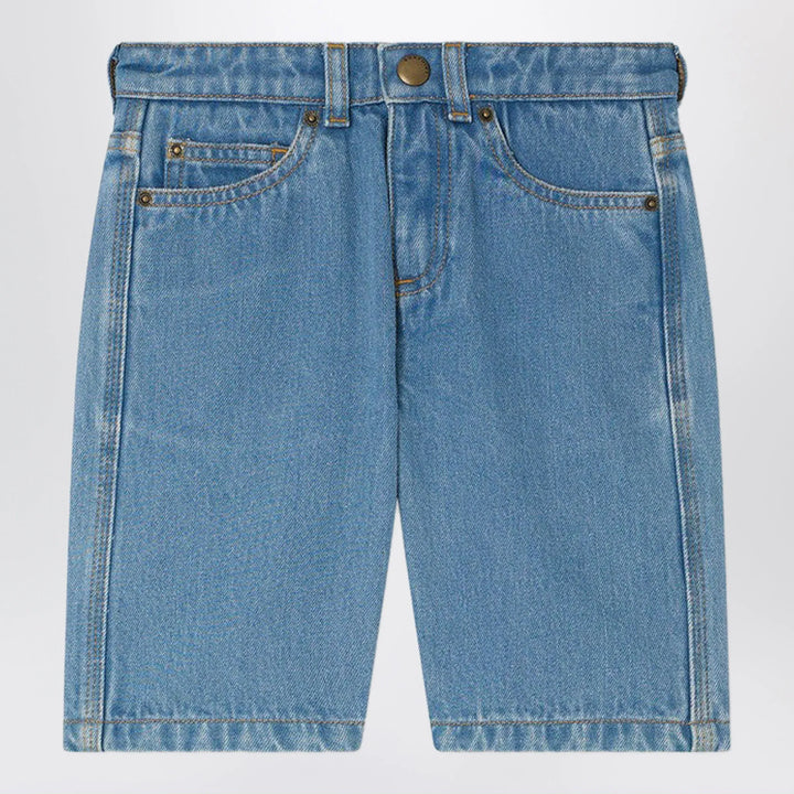 Bonpoint - Elvio blue denim bermuda shorts Brand Apparel &amp; Accessories > Clothing > Shorts