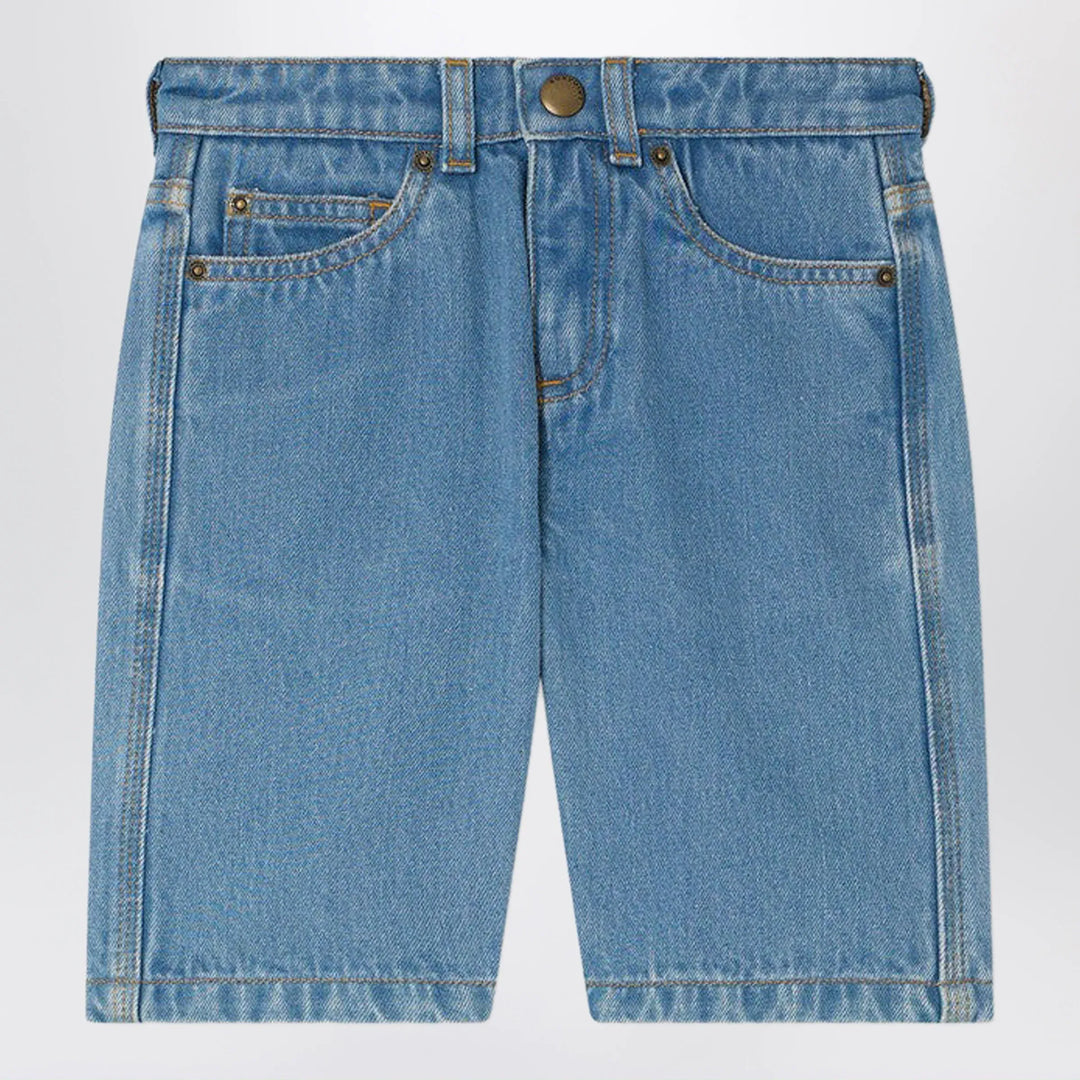 Bonpoint - Elvio blue denim bermuda shorts Brand Apparel &amp; Accessories > Clothing > Shorts 4
