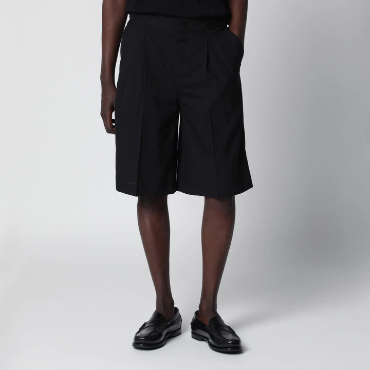 PT Torino - Black cotton Bermuda shorts Brand Apparel &amp; Accessories > Clothing > Shorts 46 IT